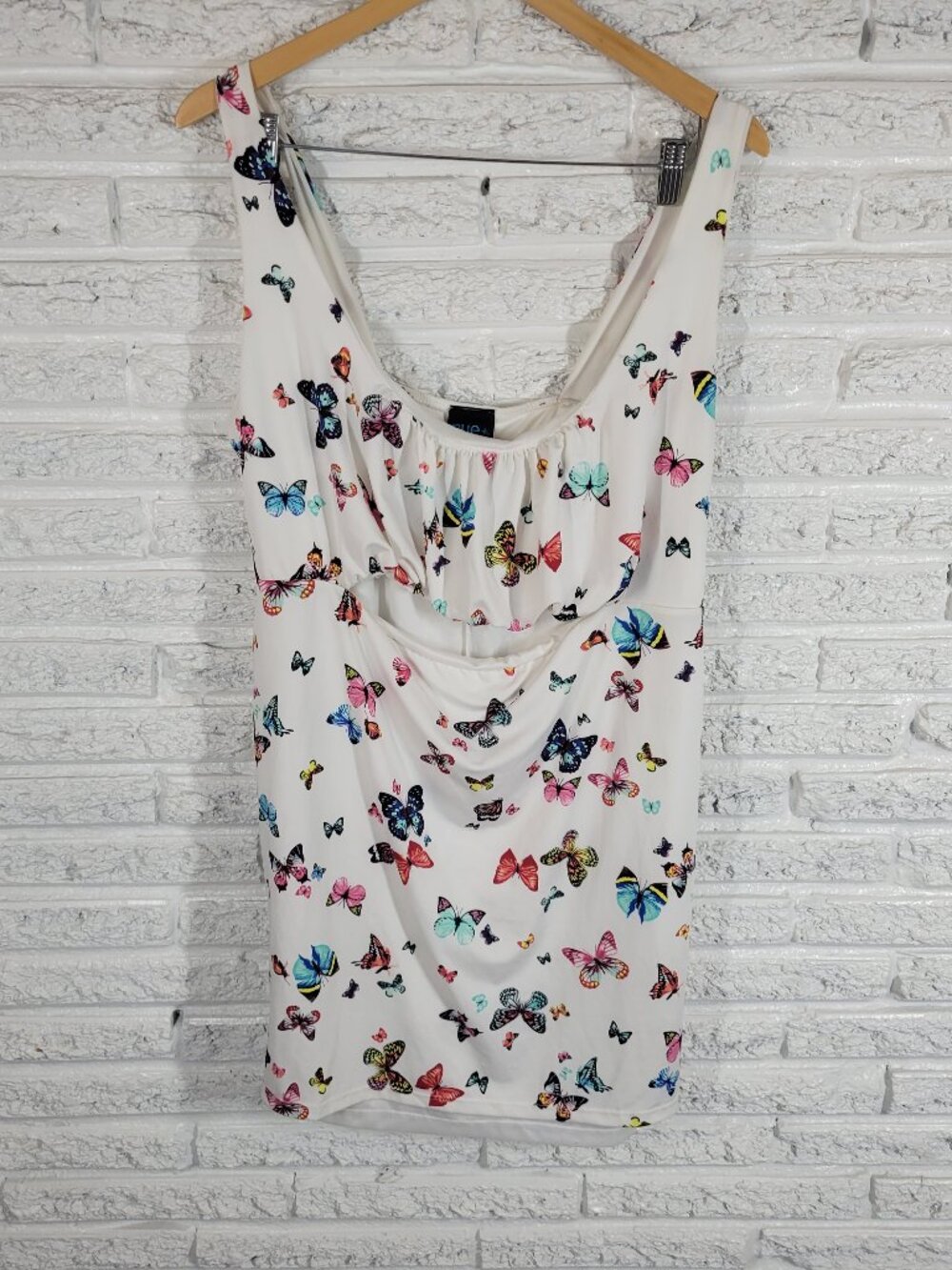 Rue21 Rue+ 2X Plus Size Butterfly Swing Mini Dress Tunic Cut Out Open Belly A1E